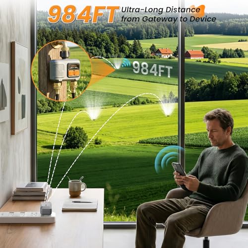 WiFi Sprinkler Timer 2 Zone, Smart Water Timer for Garden Hose - size: 2 Zone