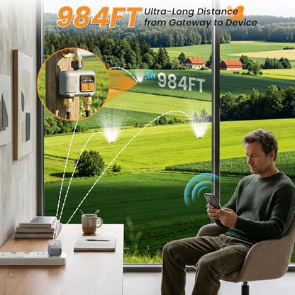 WiFi Sprinkler Timer 2 Zone, Smart Water Timer for Garden Hose - size: 2 Zone