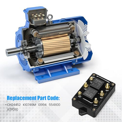 12V Forward and Reverse Relay Module Reliable Motor Control for Tarp Systems, Hoists, Winches, and More – Bidirectional Switch for AC/DC Motors