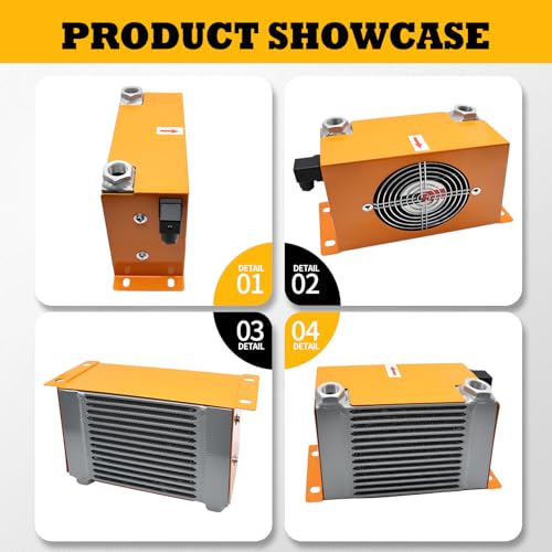 AH0608T-CA Hydraulic Oil Cooler Compatible with Mini Excavator