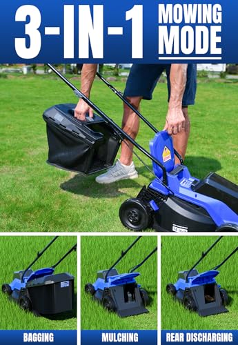 Wild Badger Power 40V 14-in Brushless Electric Cordless Lawn Mower Kit - style: 40V 14" Push