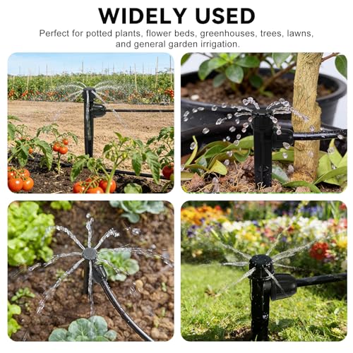 30pcs 1/4" Drip Irrigation Emitters & Irrigation Drippers Sprinkler Heads