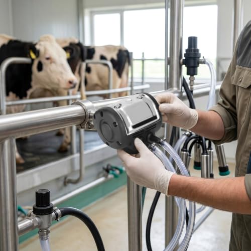 HEEPDD Stainless Steel Pneumatic Pulsator, Adjustable Milker Accessories