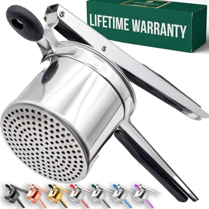 Bellemain Stainless Steel Potato Ricer Mashed Potato Masher - Black - color: Black