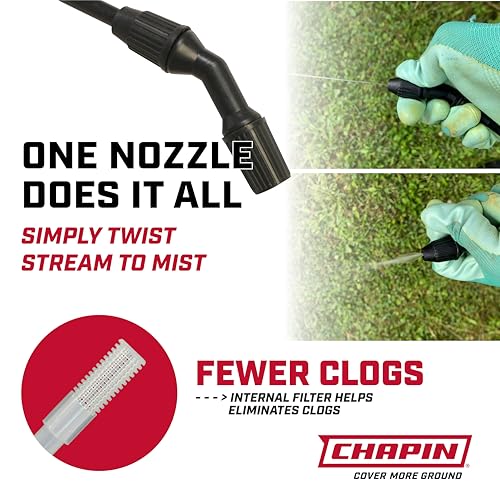 CHAPIN 2-Gallon Pump Sprayer, Anti-Clog for Consistent Spray - size: 2 Gallon