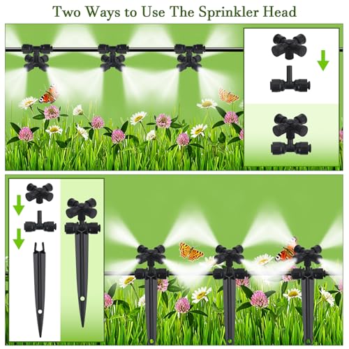 50FT Drip Irrigation System Kit, Garden Watering System