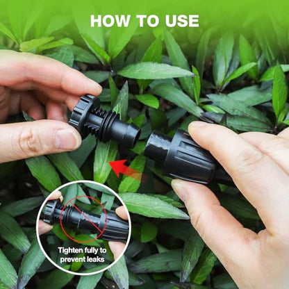 Bonviee 10-Pack 1/2-Inch Barbed Lock Irrigation End Plugs - size: 1/2" Barbed End Plug-10 PCS