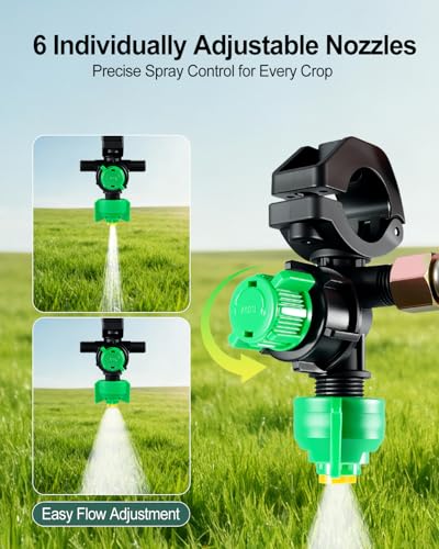 6-Nozzle Sprayer Boom Kit, 122" Folding Spray Boom for ATV & UTV
