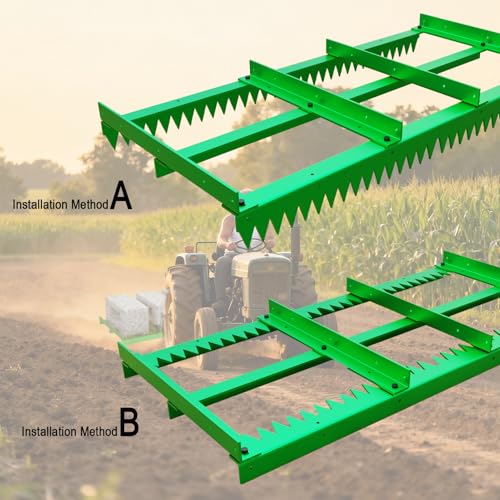 Heavy Duty Dual-Sided Drag Harrow for Driveway Leveling & Soil Raking