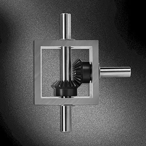 ZORZA 1Pcs 1:1 Right Angle Bevel Gearbox 10mm Shaft Mechanical Build