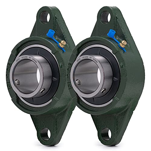 XIKE 2 Pcs UCFL208 Bore 40 mm Pillow Block Flange Mounted Ball Bearings. - size: UCFL208 Bore 40 mm