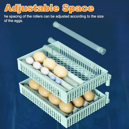 24 Egg Incubator Auto Turner Water Control Adjustable Tray Candler