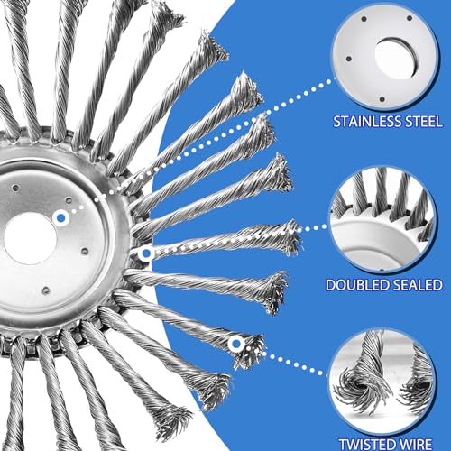10 Inch Unbreakable Wired Trimmer Blade, Steel Wire Trimmer Head - size: 10 inch