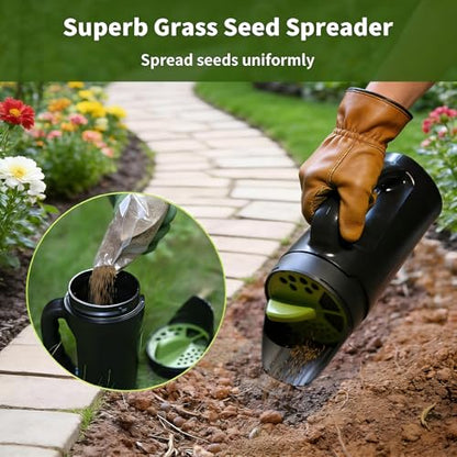 80 Oz Handheld Spreader Shaker, Spreader for Lawns and Gardens