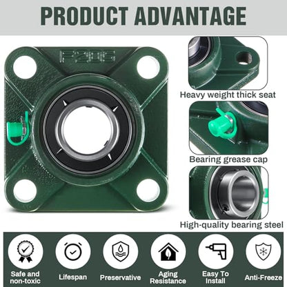 Gisafai 8 Pcs UCF205-16 Pillow Block Bearing with 1" Bore - style: UCF205-16