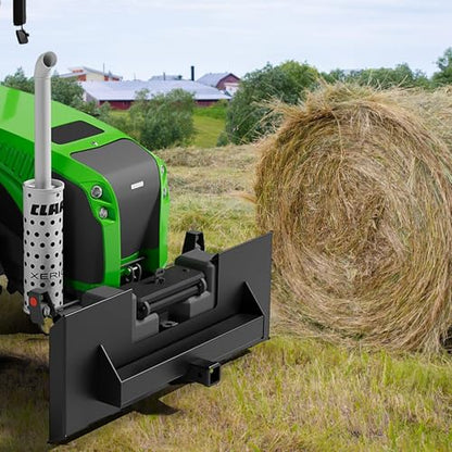 TrailBlaze Heavy-Duty 1/4" Skid Steer Mount Plate – Global Quick Attach Adapter for Loader, Tractor, Compact Loader – 2" Removable Hitch – 3000LB Capacity – Black - size: 1/4" + Receiver