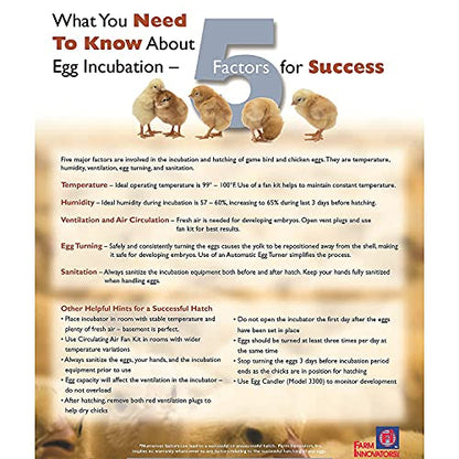Farm Innovators Model 2450 Pro Series Digital Circulated Air Egg Incubator with Automatic Egg Turning and Humidity Control, 41 Egg Capacity