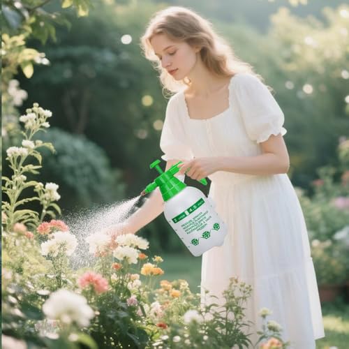 MRPAPA 2 Pack Garden Pressure Sprayer, 1/2 Gallon Handheld Sprayer - color: 2L-Green-2PCS