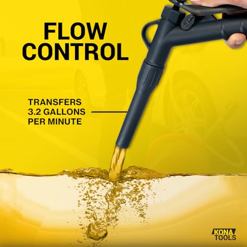 Portable Fuel Transfer Pump, Battery or USB-C Powered - style: Battery/USB Powered Safety Nozzle