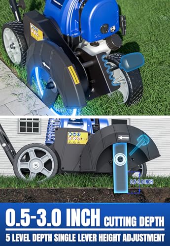 Wild Badger Power 31cc 4-Cycle Gas Walk-Behind Lawn Edger, 9.5-in Blade