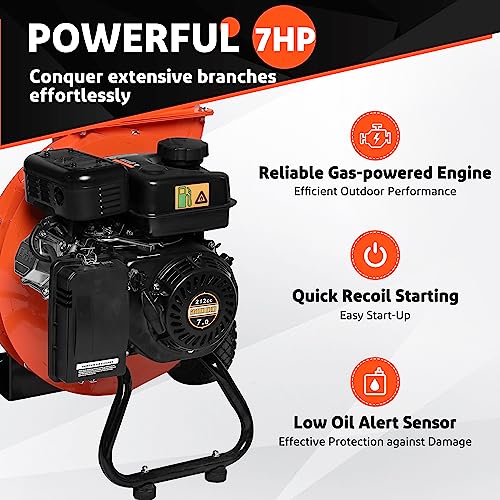 C30 LITE Wood Chipper 15:1 Reduction Ratio 3-in-1 Multi-Function Wood Chipper [Exclusive Bundle Deal]