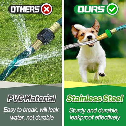 Short 2ft Garden Hose with 3/4'' Female to Female Connector - size: 2ft