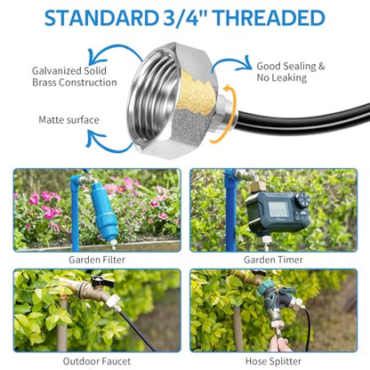 HOMENOTE Misting Cooling System, 42FT(13M) Pre-Assembled Mister Kit - size: 42FT / 13M