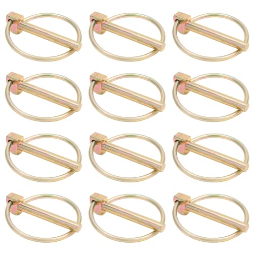 12 Pcs 1/4 Inch Locking Pin with Ring - color: 12Pcs, size: 1/4 x 1-3/4 inch