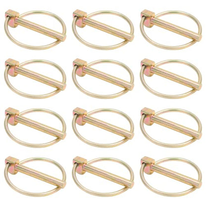 12 Pcs 1/4 Inch Locking Pin with Ring - color: 12Pcs, size: 1/4 x 1-3/4 inch