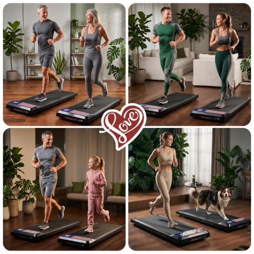 Gkyet Walking Treadmill Pad with Incline, 2.5 HP Under Desk Treadmill - color: Flag
