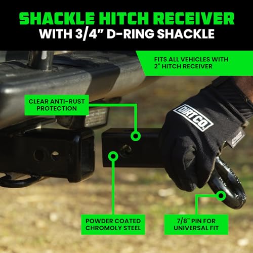 Rhino USA Recovery Combo Kit - 30ft Tow Strap & Shackle Hitch - color: 30' Strap + Shackle Hitch