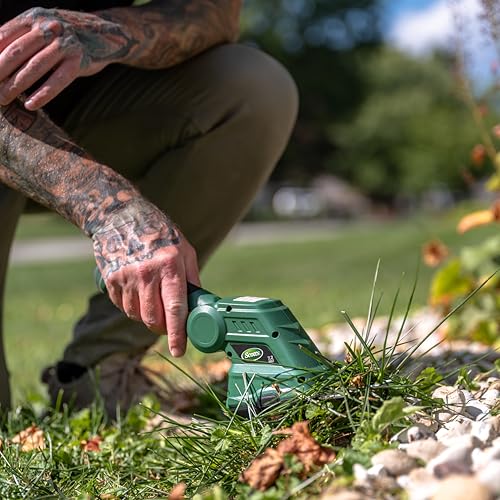 Scotts LSS10272PS 7.5-Volt Grass Shear/Shrub Trimmer, Wheeled Handle - style: 7.5-Volt Shrub Shear w/pole