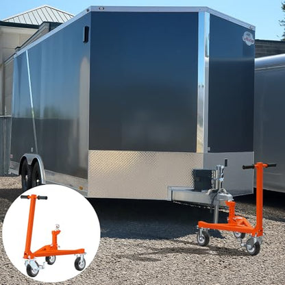 Trailer Dolly, Heavy Duty Trailer Mover with 2 Inch Hitch Ball - color: Orange