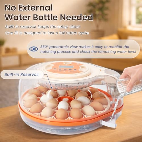 Smart Egg Incubator with Voice Control, 26 Chicken Eggs