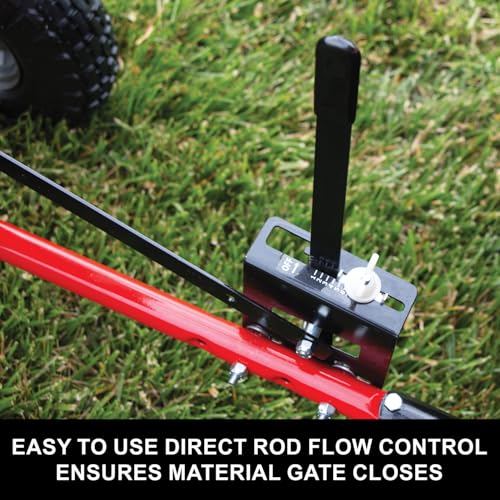 CRAFTSMAN Universal Tow Behind Broadcast Spreader for Seed, Fertilizer, and Ice Melt, 85 lb Capacity with Direct Rod Flow Control