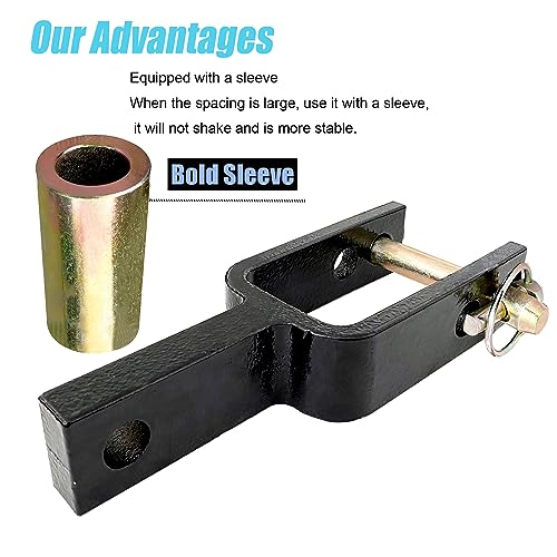 Versatile Quick Hitch Adapter with Adapter Sleeve Used to Adjust Top Link Bracket Movements for Category 1 Quick Hitch