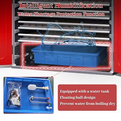 1000-Egg Commercial Cabinet Incubator for Hatching Eggs, Digital Large-Capacity Hatcher with Auto Temperature & Humidity Control & Intelligent Humidification System - size: 1000 Egg