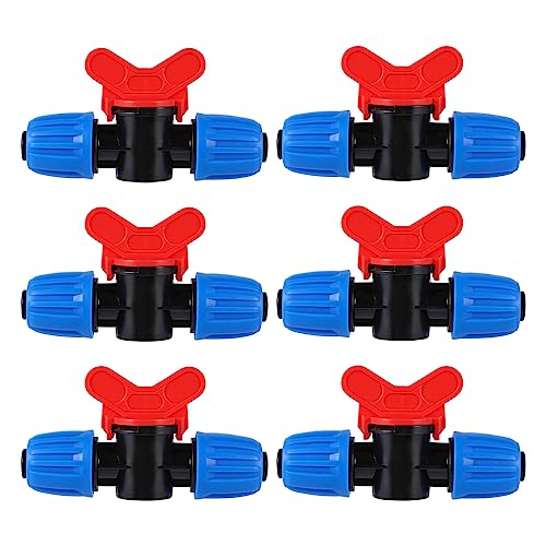 6 Pcs 1/2 Inch Drip Irrigation Tubing Switch Valve - size: 1/2 Inch Switch Valves
