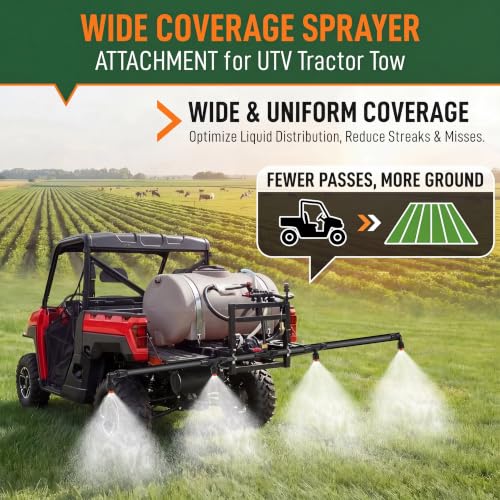 Boom Sprayer Wand ATV Sprayers Boom Kit with 3/8 Inch Brass Barb Fittings
