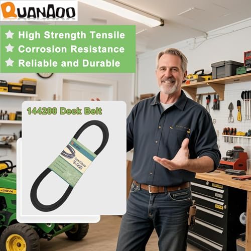 144200 Mower Deck Belt 1/2" x 88" for Husqvarna AYP Craftsman Poulan fits Husqvarna LTH130 YTH150 LTH120 YTH180 Replace 532144200 131290 532131290 419271 532419271 5310075-62 - size: 144200