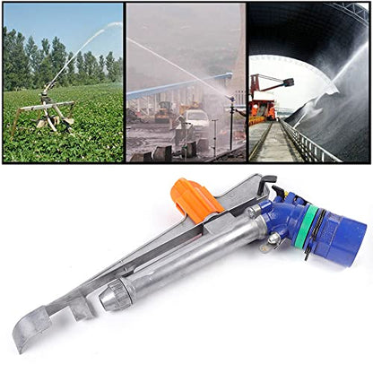360°Adjustable Agricultural Irrigation Spray Gun, Large Impact Area Watering Sprinkler Gun Head for Garden Farms Orchards Forestry (2 inch, Upgraded) - color: 2 inch, Upgraded