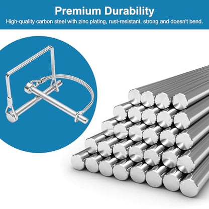 8PC Trailer Hitch Pin, Premium Hitch Pins 1/4, Strong Trailer Coupler Pin