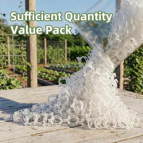 CLEANGOR 300Pcs Plant Clips, Plant Support Clips Plastic Trellis Clips