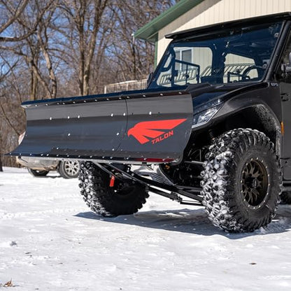 Outdoors Eagle Talon Universal UTV Snow Plow System | 66 inch to 72 inch Adjustable Double Locking Blade | Made in USA
