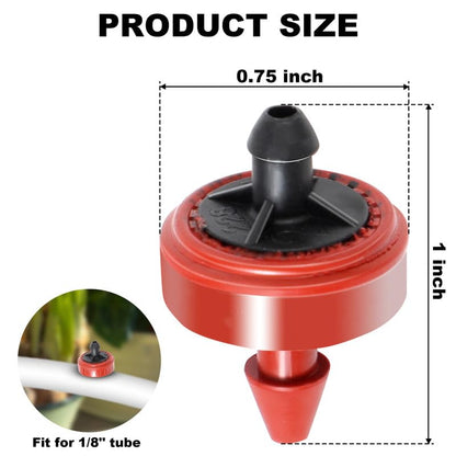 0.5 GPH Pressure Compensating Junior (PCJ) with Barb Outlet Dripper Emitters (50)