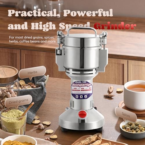 Moongiantgo Grain Mill Grinder Electric 700g Upright, 110V - size: 700g Upright