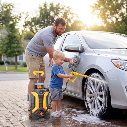 Kids Pressure Washer Toy Car Wash Playset Ages 3+