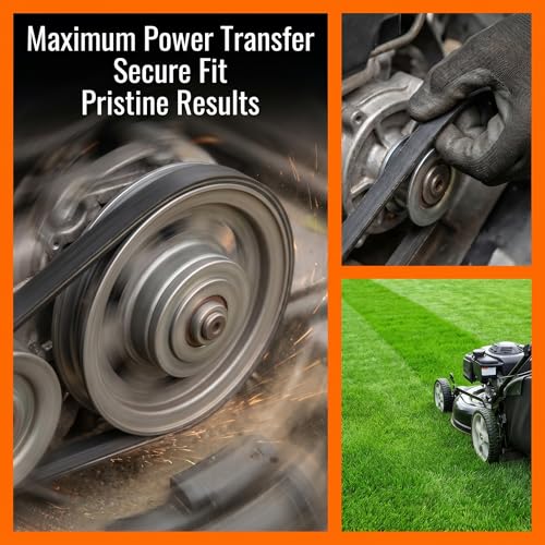 2 PCS 120-9470 Deck Traction Drive Belt for Toro TimeMaster 21199 20199 21200 20200 20975 20976 20977 20978 21199HD 21220 21810 21811 21816 21491 21876 Walk Behind Lawn Mower (3/8" X 27.5") - color: 3/8" X 27.5"