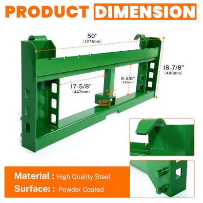 HECASA Pallet Fork Compatible with John Deere Loaders 200 300 400 500