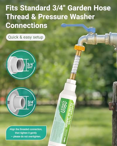 AQUA CREST Garden Hose Water Filter for Plants, NSF/ANSI Certified